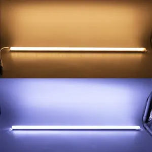 Batang Lampu Kaku Aluminium LED 12V 50Cm, SMD 5054 dengan Konektor DC Strip Lampu Linier 36Leds Kabinet Penghitung Lampu Tabung Kaku