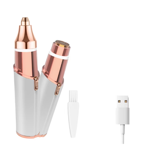 Mini tondeuse à lèvres et à sourcils USB pour la maison, pince à épiler électrique 2 en 1, épilation - Product Image 6