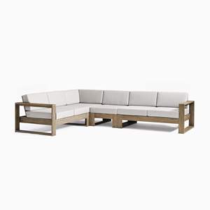 Ensemble de canapés d'extérieur <span class=keywords><strong>en</strong></span> <span class=keywords><strong>teck</strong></span> massif nordique, résistant aux intempéries, meubles de patio pour villa, balcon, jardin et hôtel - Product Image 6
