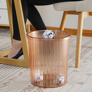 Cestino Sheng Bang Household Transparent Plastic Dustbin Waste Bins Can Trash Garbage Cans