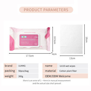 Lingettes humides démaquillantes pour la maison en vrac de qualité supérieure nettoyage efficace double <span class=keywords><strong>action</strong></span> exfoliation douce sans irritation peau organique - Product Image 5