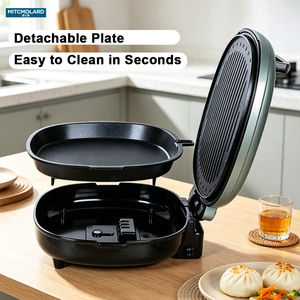 Plancha Eléctrica Desmontable al por Mayor de Fábrica, Color Personalizado, Antiadherente, para <span class=keywords><strong>Pizza</strong></span>, con Logotipo OEM Disponible - Product Image 1