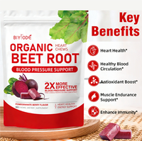 Bonbons gélifiés à la betterave vegan de haute qualité, faibles en sucre, pour une alimentation saine et naturelle en vitamines