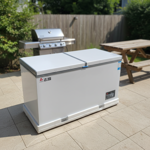 Congélateur coffre électrique Chigo 398L à double porte, grande capacité, dégivrage manuel, classe énergétique 1, congélation profonde pour usage domestique - Product Image 3