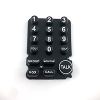 Clavier en silicone OEM avec logo personnalisé, impression sérigraphique, boutons conducteurs, couvercle de fenêtre LED pour l'électronique