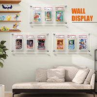 Cadre pour cartes à collectionner PSA, cadre acrylique pour affichage mural - Porte-cartes PSA, support pour cartes sportives classées - Transparent