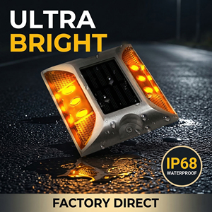 Segnalatore Stradale Riflettente LED Solare di Alta Qualità, Alta Intensità, Prismatico, Lampeggiante, Impermeabile IP68, Durevole, Tipo Occhio di Gatto per Autostrade e <span class=keywords><strong>Traffico</strong></span> - Product Image 3