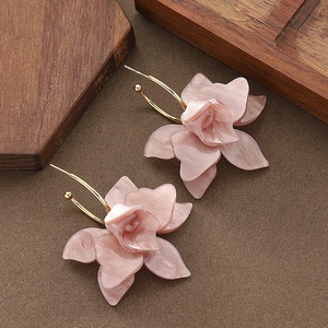 Élégantes Grandes Boucles d'Oreilles Pendantes en Résine Rose pour Femme, Multicolores, Motif Floral Rose 3D, Bijou Tendance pour l'Été et la Plage, Cadeau 2026 - Product Image 6