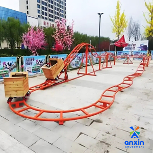Xe trượt coaster mini ngoài trời công viên giải trí tại nhà dành cho trẻ em, không cần động cơ, chạy bằng sức người, sản xuất tại Trung Quốc - Product Image 3