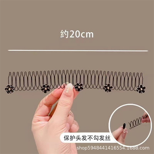 Pinza de pelo de dibujos animados para niños, peine de Metal de Camelia, Cabeza trasera Invisible, accesorios para Cabeza trasera para mujer - Product Image 6