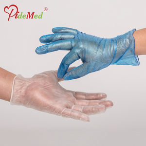 Gants jetables en vinyle pour la restauration, 24 cm, sans silicone, sans poudre, non stériles, transparents, avec texture personnalisable sur les bouts des doigts - Product Image 3
