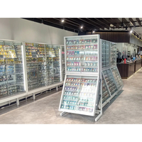 Support de sol en métal personnalisé BGS pour cartes à collectionner, présentoir avec étagères réglables, présentoir pour cartes classées pour les magasins de détail, cartes PTCG