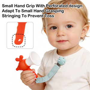 เครื่องดนตรีมือถือสำหรับเด็กทารก ของเล่นดนตรีมอนเตสซอรี่ ทรัมเป็ตดนตรี ของเล่นกัดสำหรับเด็กอายุ 0-24 เดือน - Product Image 4