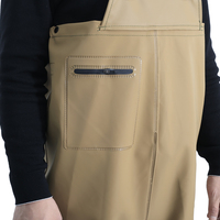 Pantalon de pêche en nylon PVC durable, conception à coutures scellées, entièrement imperméable, différents styles disponibles, livraison directe d'usine, logo personnalisé