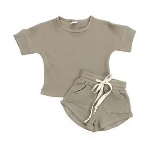 Hot Sale Baby Clothing Sets Unisex Children Outfits 2 pieces Shorts Kids Clothes