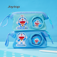 Joytop 102931 Trousse à crayons rectangulaire personnalisée en gros, pochette à stylos, sac à papeterie à fermeture éclair, fenêtre transparente pour l'école