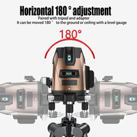 Niveleur laser à batterie lithium-ion Machine de nivellement laser de construction rotative à nivellement automatique