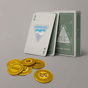 Cartes <span class=keywords><strong>à</strong></span> <span class=keywords><strong>jouer</strong></span> personnalisées, cartes de poker de taille standard avec logo, jeu de cartes imprimées sur papier professionnel, prix d'usine OEM - Product Image 2