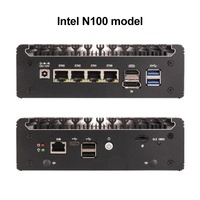 Mini PC Industrial Topton, Router Firewall Sin Ventilador, Intel N100 Pentium N6005, 4 LANs I226-V 2.5G, DDR4, COM, USB-C, PfSense