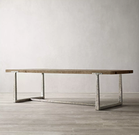 Table basse américaine simple et longue salon table basse rétro hôtel villa modèle chambre mobilier sur mesure