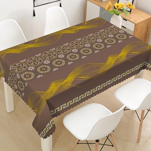 Nappe en PVC en gros d'usine de Yiwu nouvel article <span class=keywords><strong>toile</strong></span> <span class=keywords><strong>cirée</strong></span> dorée - Product Image 4