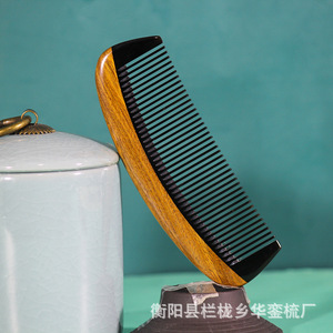 Cepillo de madera para masaje del cuero cabelludo con cuerno de vaca, 10-15 cm, para la población en general, de la ciudad de Hengyang, condado de Lanlong. - Product Image 3