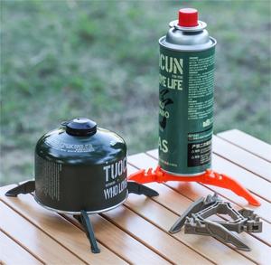 Support de bouteille de <span class=keywords><strong>gaz</strong></span> pour brûleurs de camping en plastique IRONDONKEY avec trépied et support pour une utilisation en extérieur en toutes saisons - Product Image 2