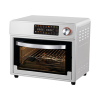 Four à Friture à Air Chaud Intelligent 1600W 25L, 18-en-1, Électrique avec Contrôle Numérique par Minuteur, Revêtement Antiadhésif en PTFE, Boîtier Métallique, pour Poulet, Pizza et comme Four Grille-Pain