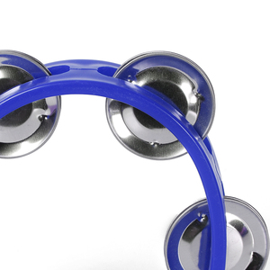 Tambourin à main <span class=keywords><strong>en</strong></span> <span class=keywords><strong>métal</strong></span> cloche <span class=keywords><strong>en</strong></span> plastique hochet balle <span class=keywords><strong>Percussion</strong></span> pour KTV fête enfant jeu jouet Instrument de musique - Product Image 6