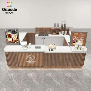 Quiosco de Café de Lujo con Diseño de Tienda Completa, Materiales de Alta Calidad para Centros Comerciales, Tiendas Minoristas, Mostrador de Cafetería - Product Image 1