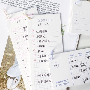 Văn phòng cổ điển trường chương trình nghị sự kế hoạch Memo Pad đầu Vòng Hàng tuần hàng tháng Thời gian lịch trình Lưu ý pad văn phòng phẩm tùy chỉnh 10 tờ/Pad - Product Image 3