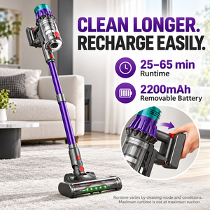 Aspiradora Inalámbrica de Mano con Motor sin Escobillas de 650W, Succión Potente de 40kPa, Batería Extraíble de 2200mAh, Aspiradora para Pelo de Mascotas - Product Image 1