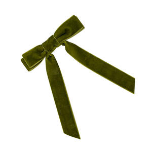 Accessoire Cheveux Nœud en Velours Couleur Unie Long Ruban Pince à Cheveux pour <span class=keywords><strong>Coiffure</strong></span> Quotidienne et de Fête pour Femme - Product Image 4