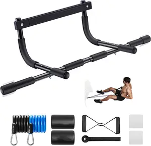 Wellshow Sport Multi-Grip Kracht Pull Up Bar Voor Deuropening Bovenlichaam Fitness Workout Bar Voor Thuis Gym Draagbaar