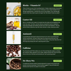 Spray de Tratamiento Capilar Intellirise con Biotina y Cafeína, Tónico sin Enjuague para el Crecimiento del Cabello, Fortalece las Raíces, Da un Aspecto Más Grueso y Abundante - Product Image 2