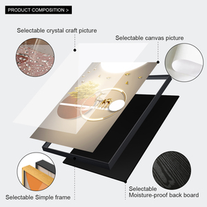 Quadro Murale Astratto Geometrico in Porcellana Cristallina per Decorazione Moderna del Soggiorno - Product Image 4