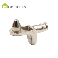 Clips de support d'étagère en alliage de zinc et acier inoxydable nickelé, connecteurs de meuble à vis, marque Jinhe JH-78