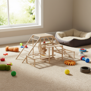 Juguete interactivo de madera con forma de pollo para mascotas que fomenta el movimiento y el tiempo de juego D0100HA7XTA - Product Image 2