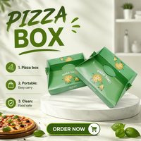 Boîtes en carton personnalisées en gros, boîtes à pizza en carton blanc, boîtes à pizza personnalisées avec logo