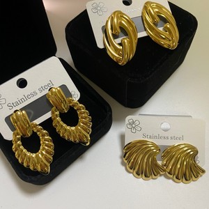 Pendientes de Joyería de Acero Inoxidable a la Moda, Antideslustre, Chapados en Oro de 18k, Geométricos para Mujer - Product Image 4