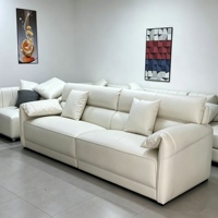 Canapé modulaire en tissu italien moderne sur mesure, rembourré en peluche, en forme de L, pour projets d'appartements - Vente en gros usine