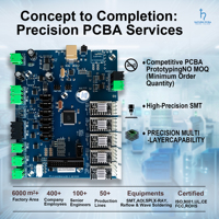 Service d'assemblage de PCBA, usine de fabrication de circuits imprimés OEM personnalisés, SMT, DIP, Gerber, BOM, révision du design, test, prototype, production à faible volume