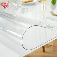 Protecteur de Table en rouleau de feuille de PVC souple de 2mm, nappe épaisse transparente en PVC