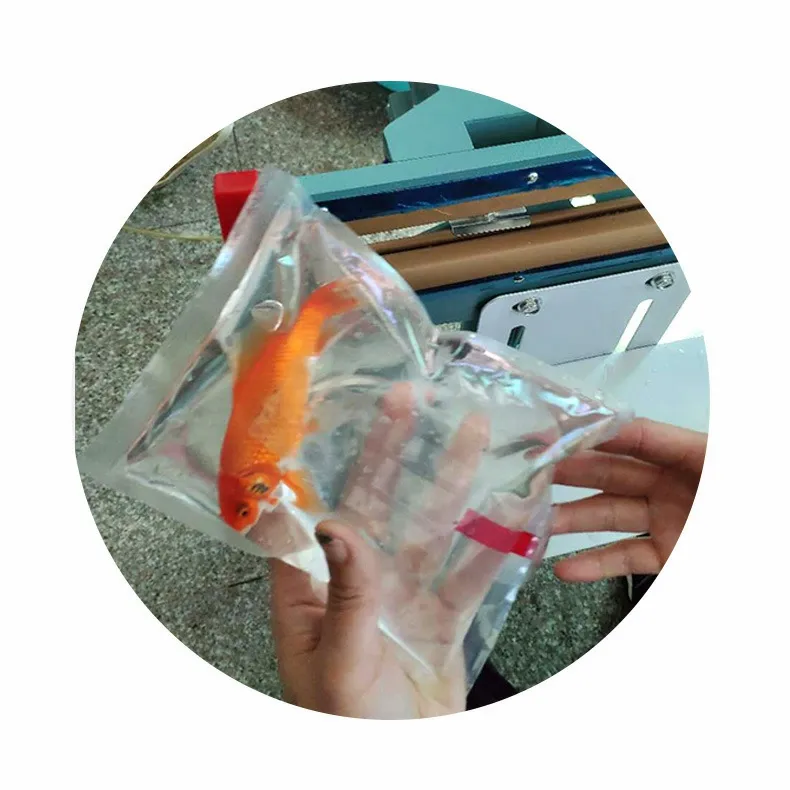 Bolsa de plástico inflable, a prueba de fugas, para acuario, peces vivos con oxígeno
