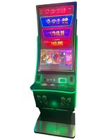 Nouvelle machine de jeu vidéo verticale incurvée tactile de 43 pouces 2026 avec cabinet métallique et accepteur de billets pour centre de jeux