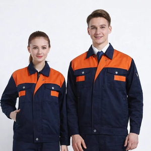 Combinaisons de travail unisexes personnalisées certifiées CE, haute visibilité, respirantes, non toxiques, en coton, avec bandes réfléchissantes - Product Image 5
