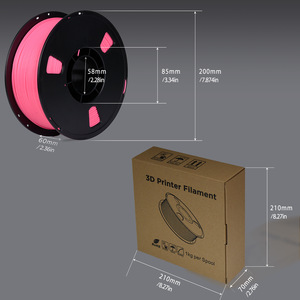 Filamento PETG negro de 1.75mm y 1kg para impresora 3D, brilla en la oscuridad, ¡Gran Venta! - Product Image 5