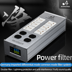 Tira de alimentación dedicada HIFI de 220V con enchufe eléctrico de 15A, purificador de potencia de Audio PA para protección HiFi y antiinterferencias - Product Image 2