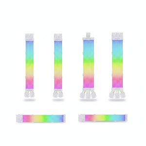 SNOWMAN ARGB Kablo Işık LED Şerit PSU Uzatmaları 5V <span class=keywords><strong>3</strong></span> Pin ARGB Senkronizasyon Uyumlu 8-Pin 16-Pin GPU 24pin Anakart PC İstiflenebilir - Product Image 1
