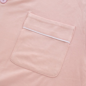 <span class=keywords><strong>Pigiama</strong></span> <span class=keywords><strong>Estivo</strong></span> a Maniche Corte Personalizzato per Donne, Stampa Floreale con Colletto Rovesciato, Set <span class=keywords><strong>Pigiama</strong></span> in Tessuto di Bambù, Completo da Notte per Donne - Product Image 5